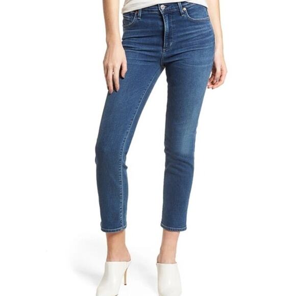Citizens of Humanity COH Cara high waist cigarette ankle skinny jeans dark wash - Picture 1 of 11
